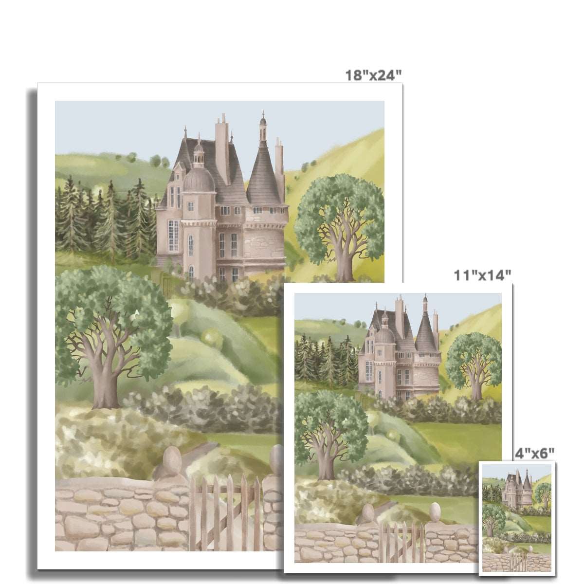 Fairytale Castle Art Print