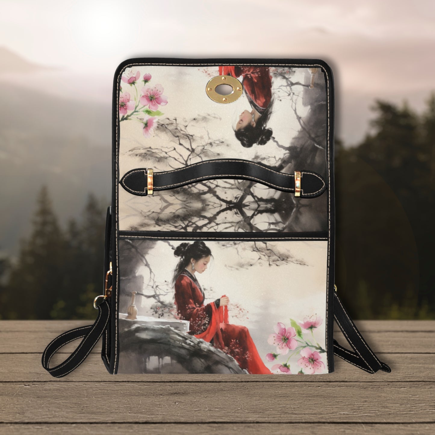 Oriental Lady Satchel Bag