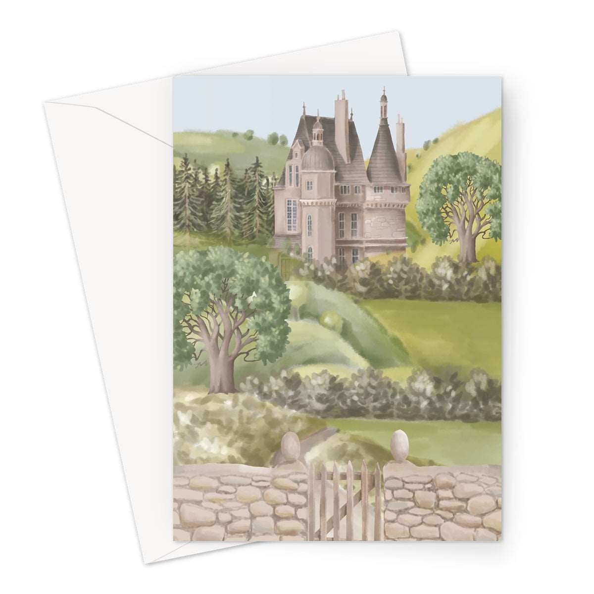 Fairytale Castle Greeting Card