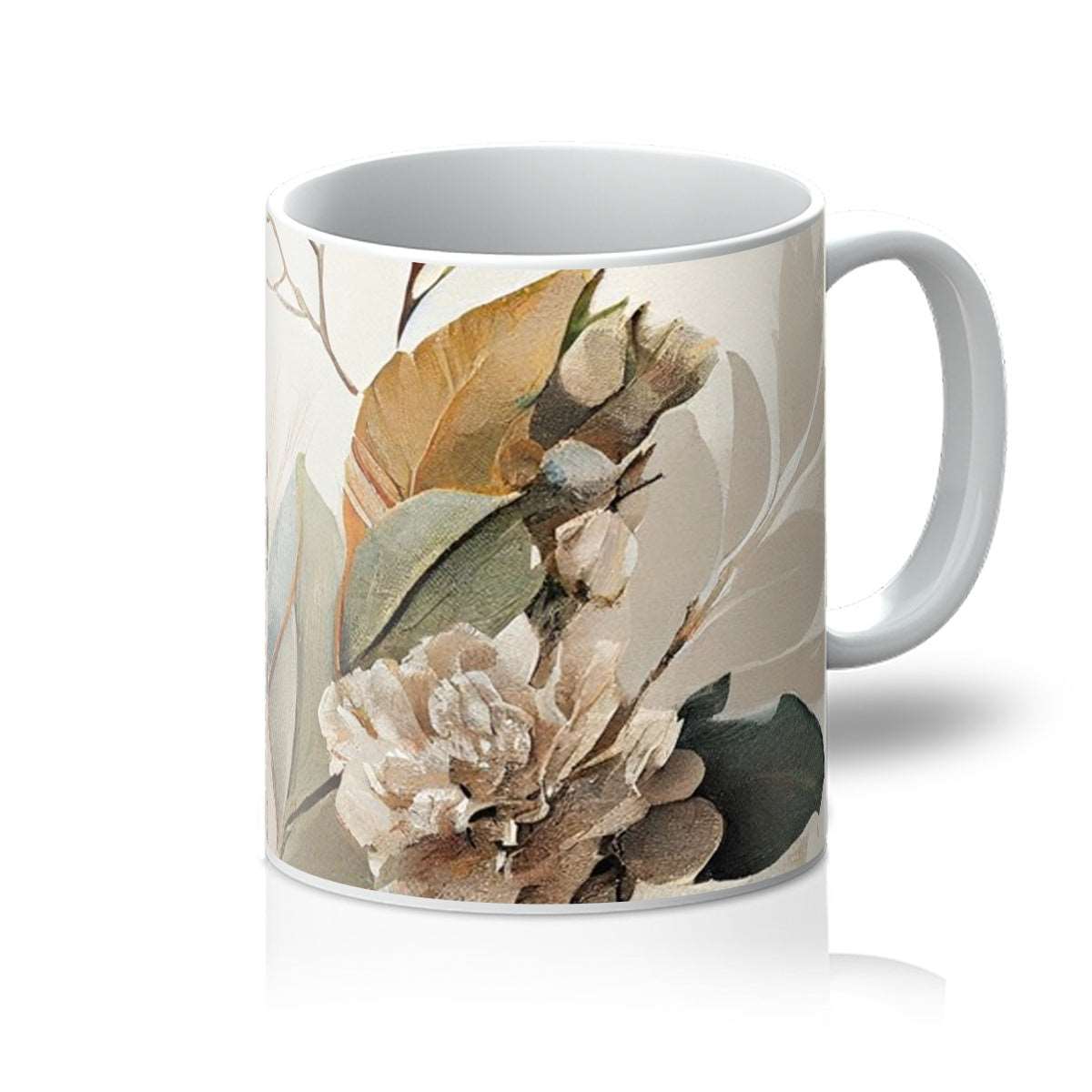 Vintage Autumn Flowers Mug