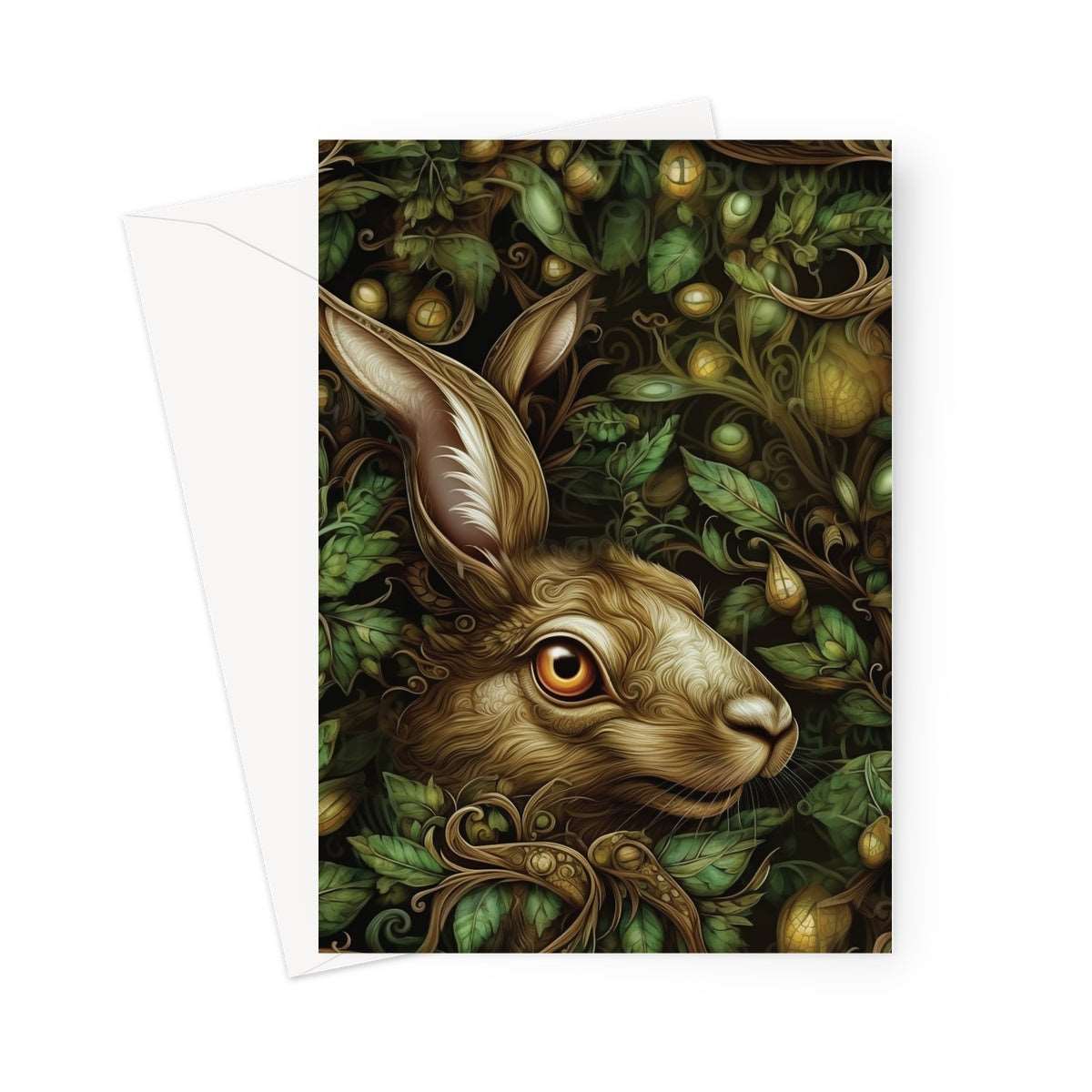 Mystic Forest Hare Greeting Card