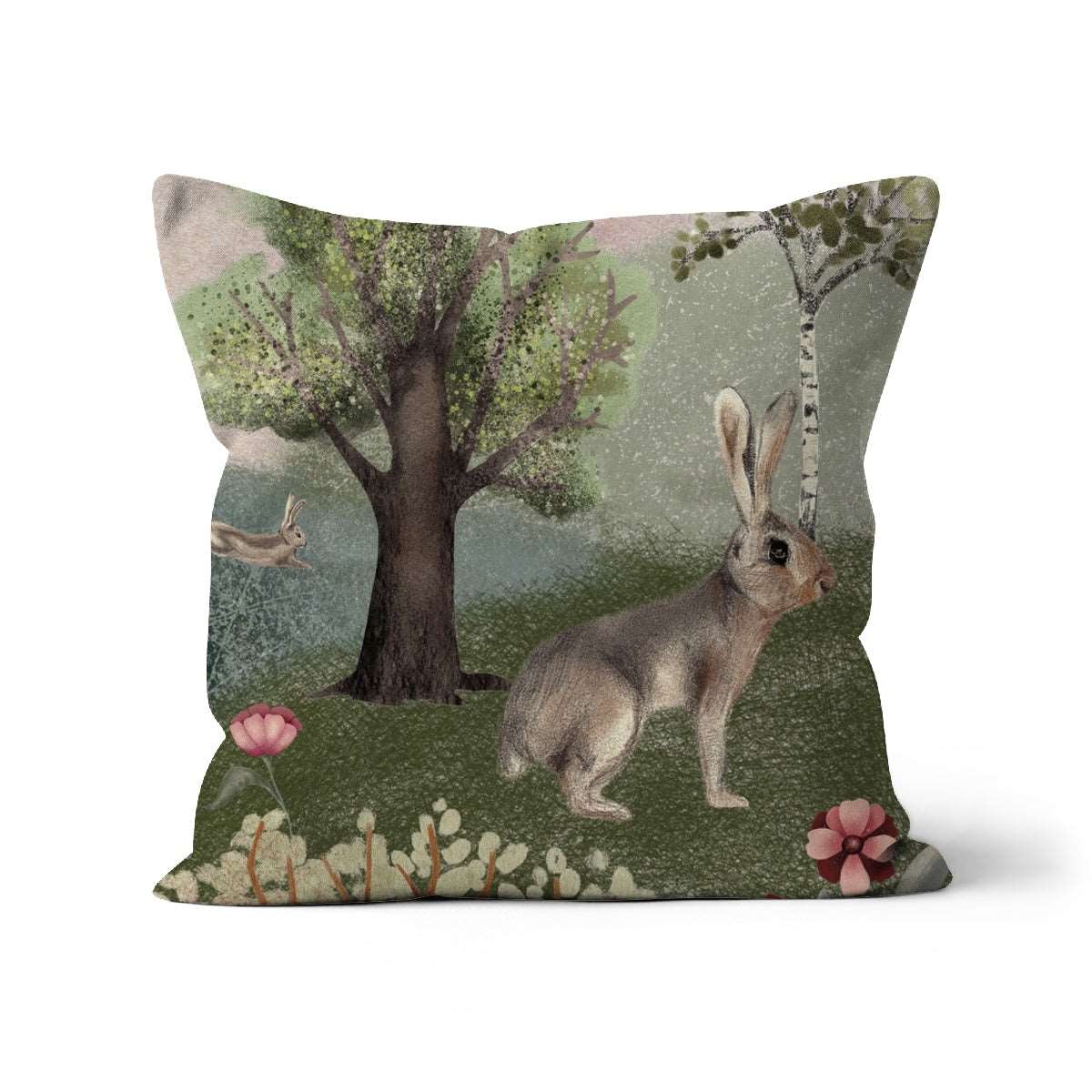 Blossom Wood Hare Cushion