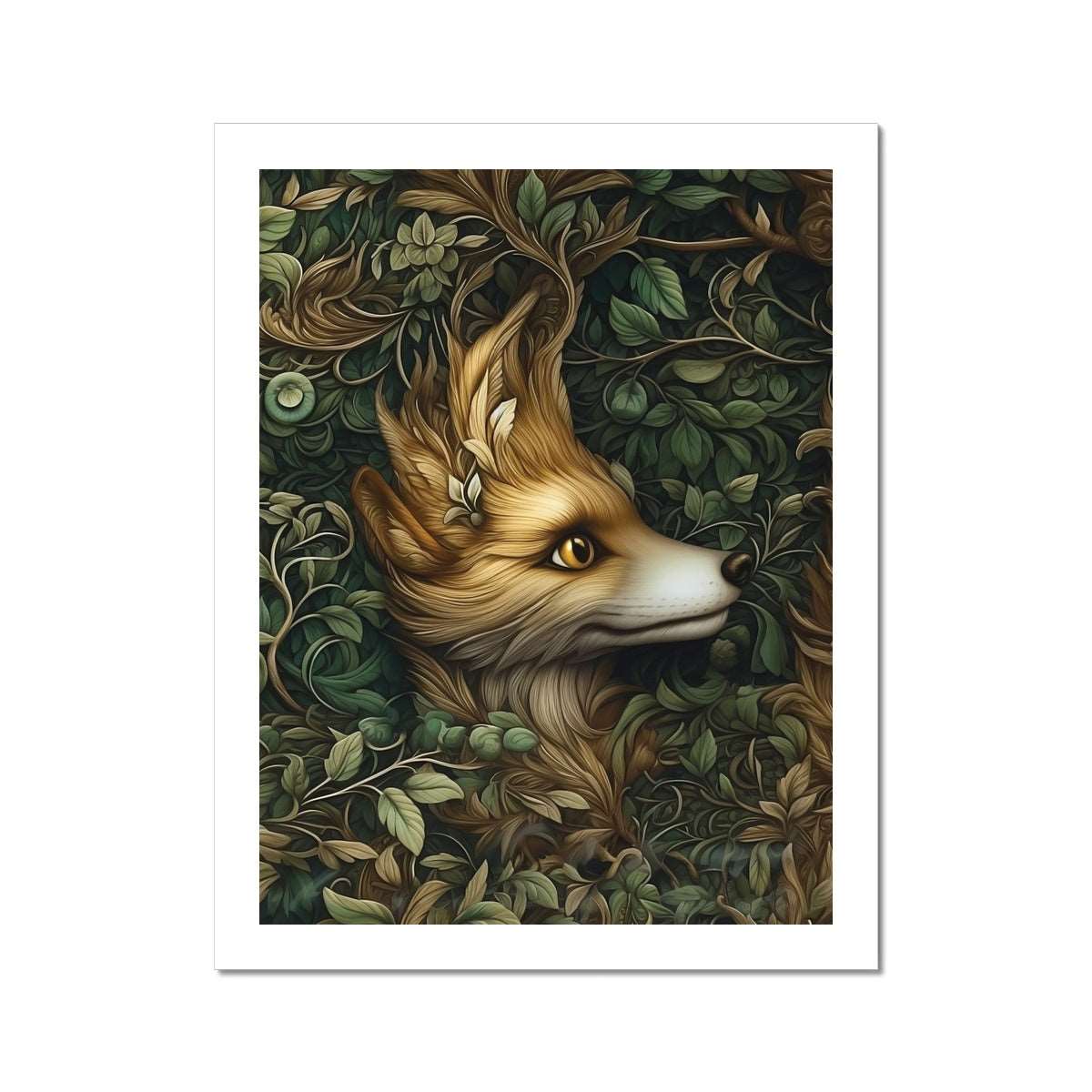 Mystic Forest Fox Art Print