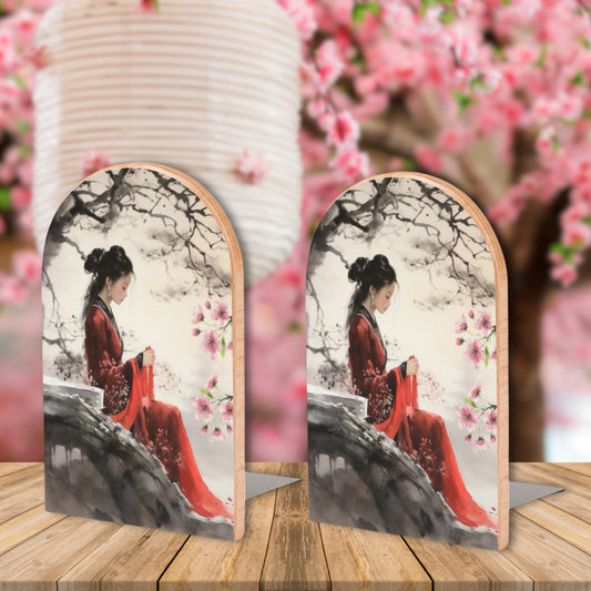 Oriental Lady Bookends