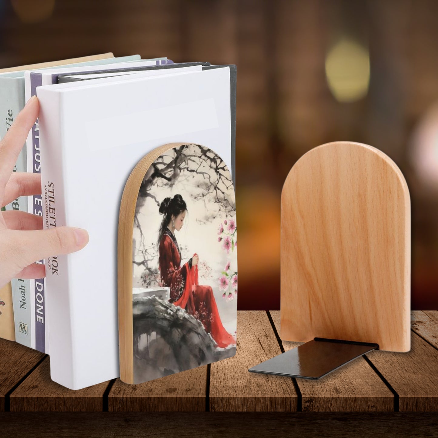 Oriental Lady Bookends