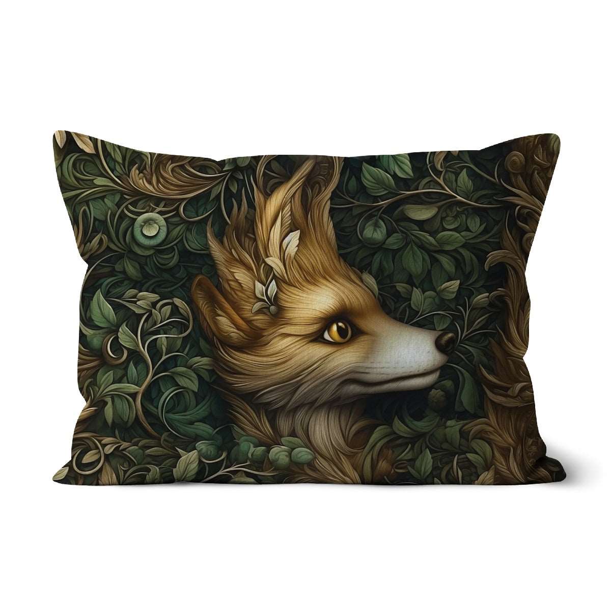 Mystic Forest Fox Cushion