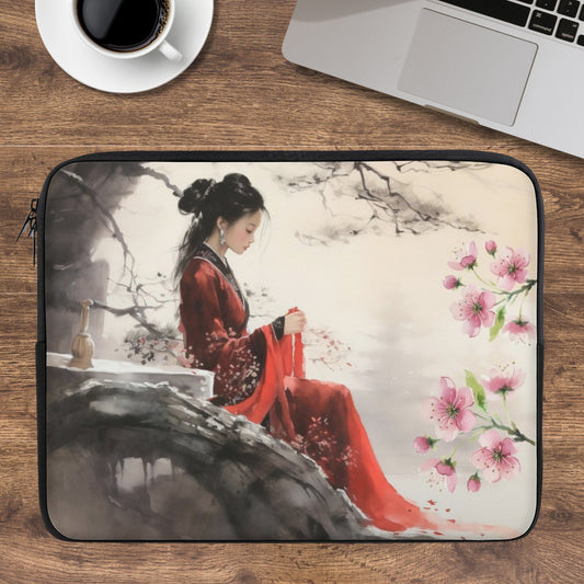 Oriental Lady Laptop Sleeve