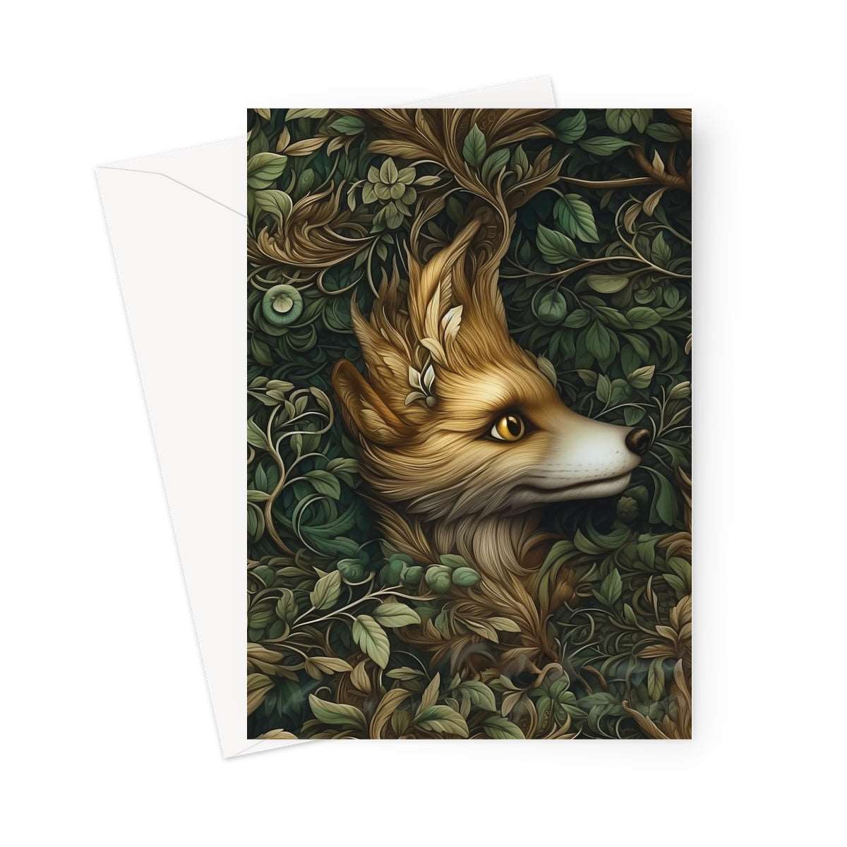 Mystic Forest Fox Greeting Card