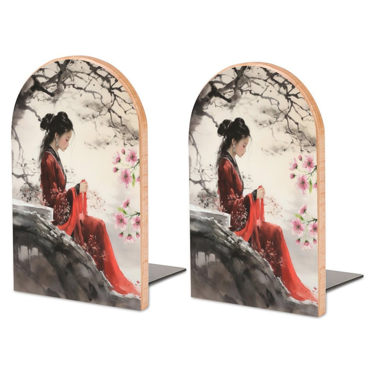 Oriental Lady Bookends