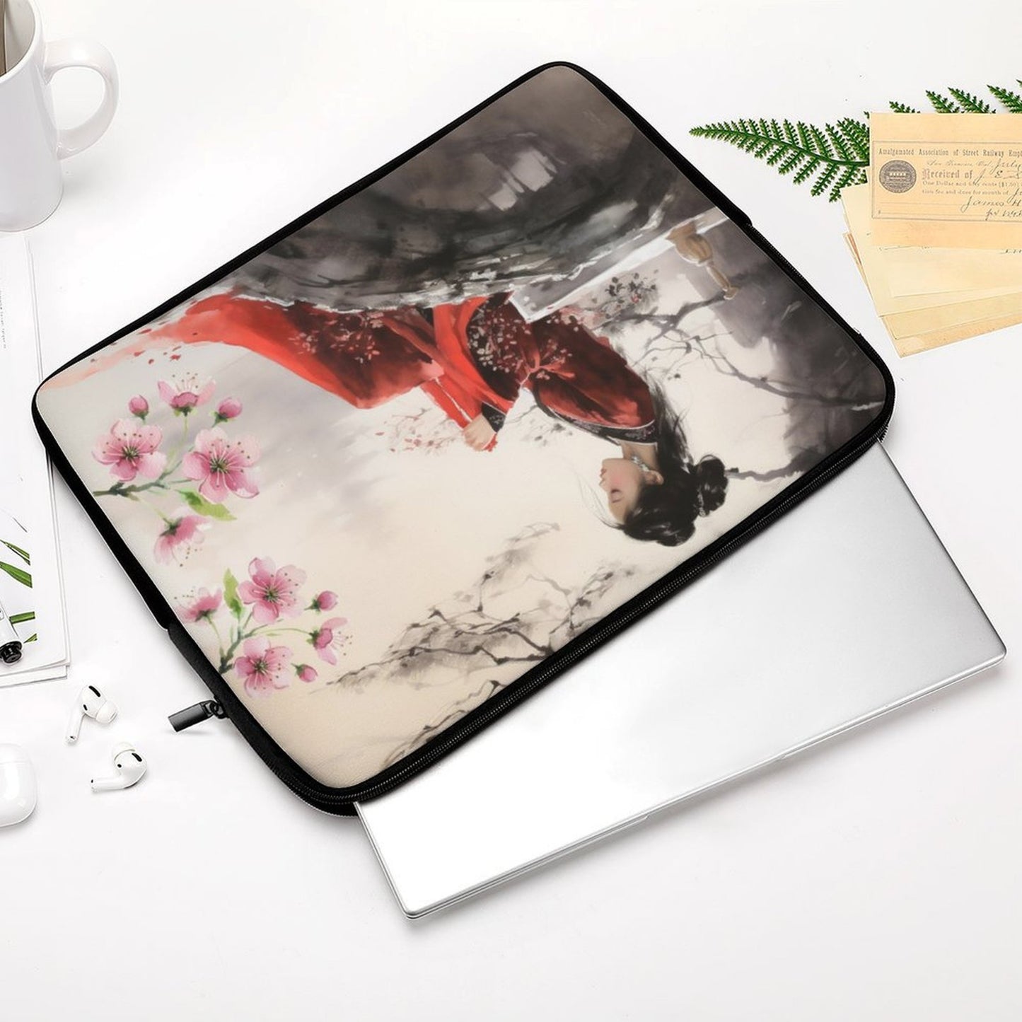 Oriental Lady Laptop Sleeve