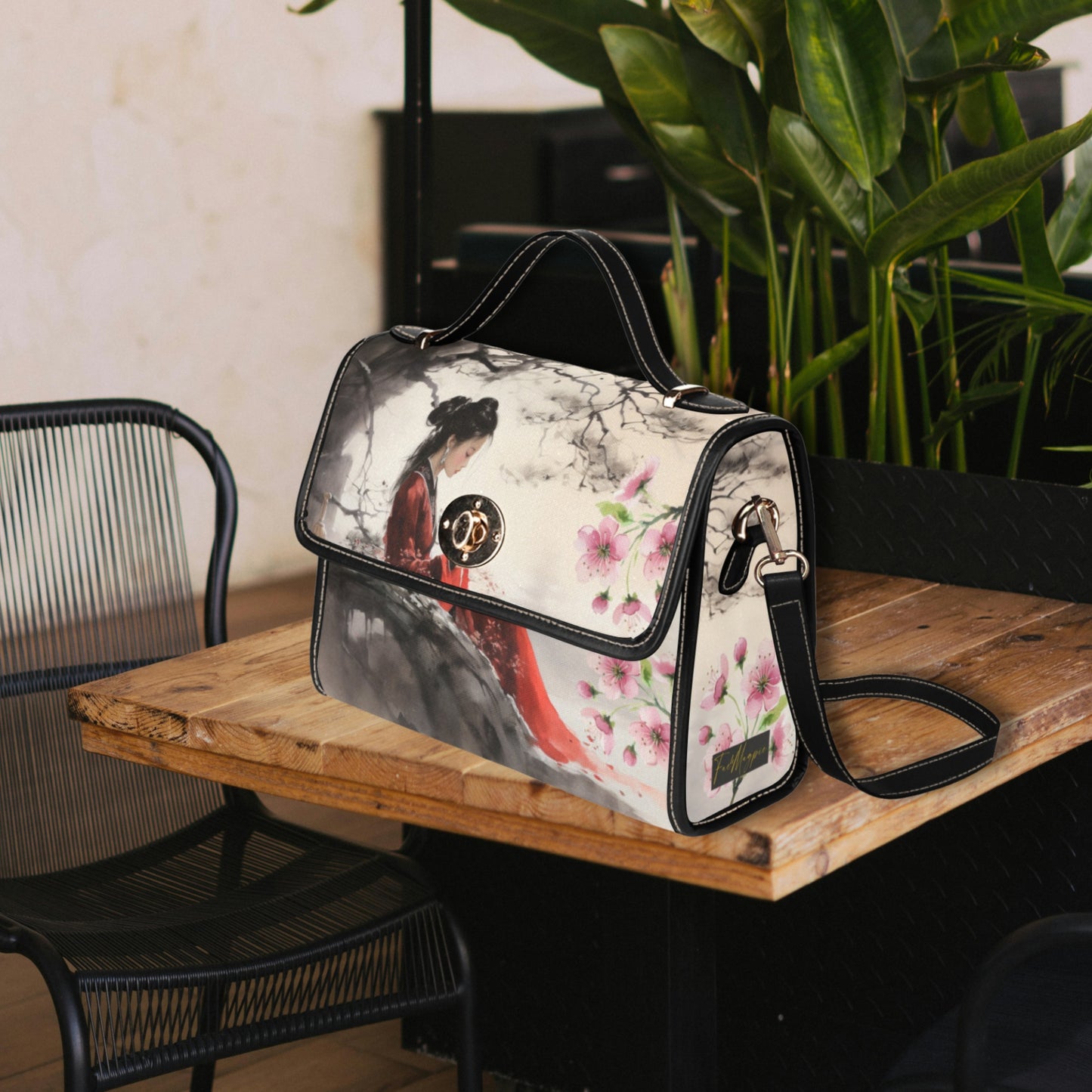 Oriental Lady Satchel Bag