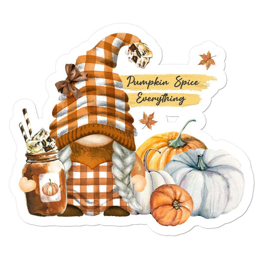 Gnome Pumpkin Spice Sticker