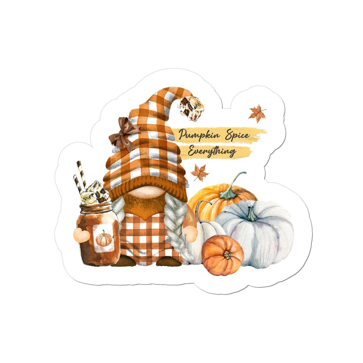 Gnome Pumpkin Spice Sticker