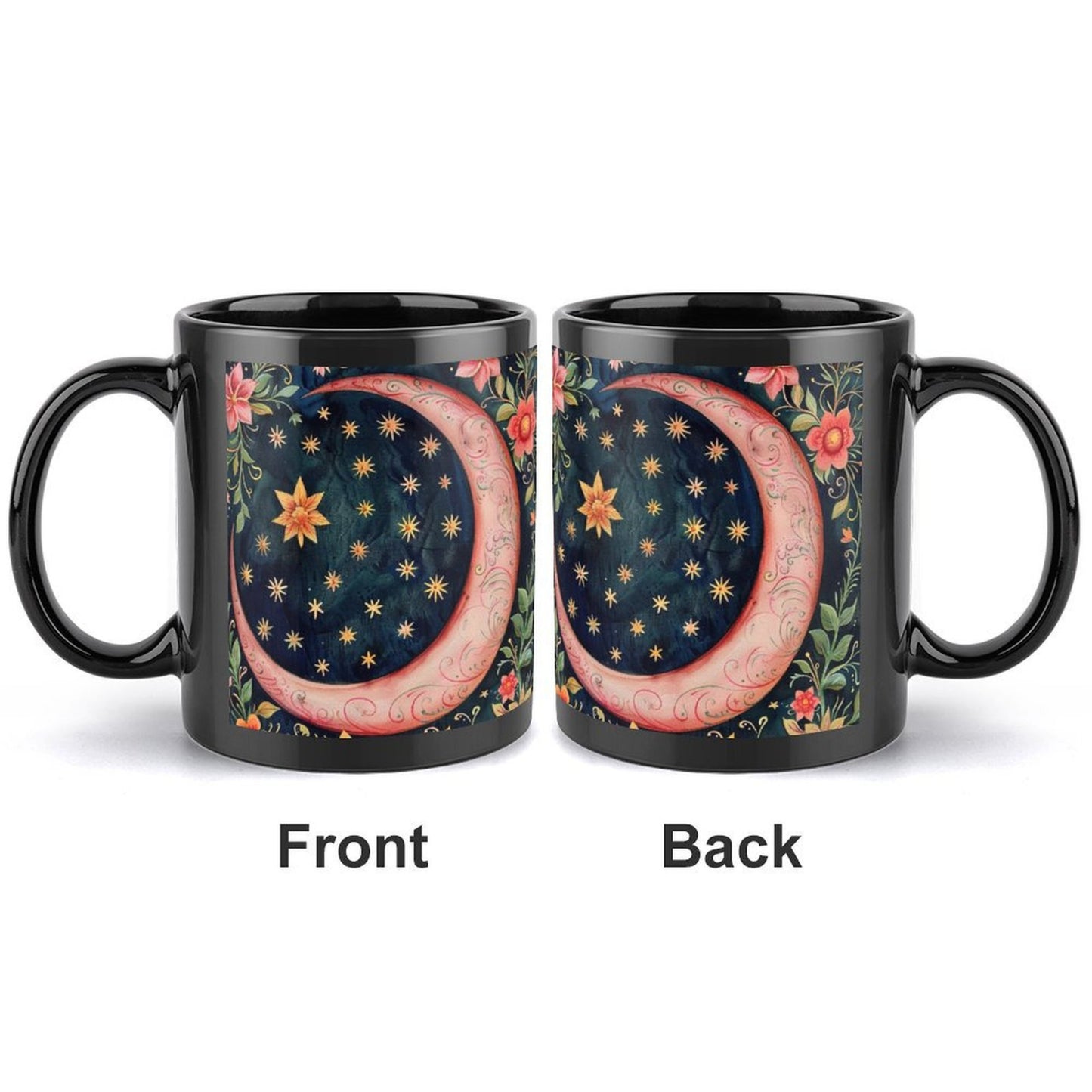 Pink Flower Moon Mug