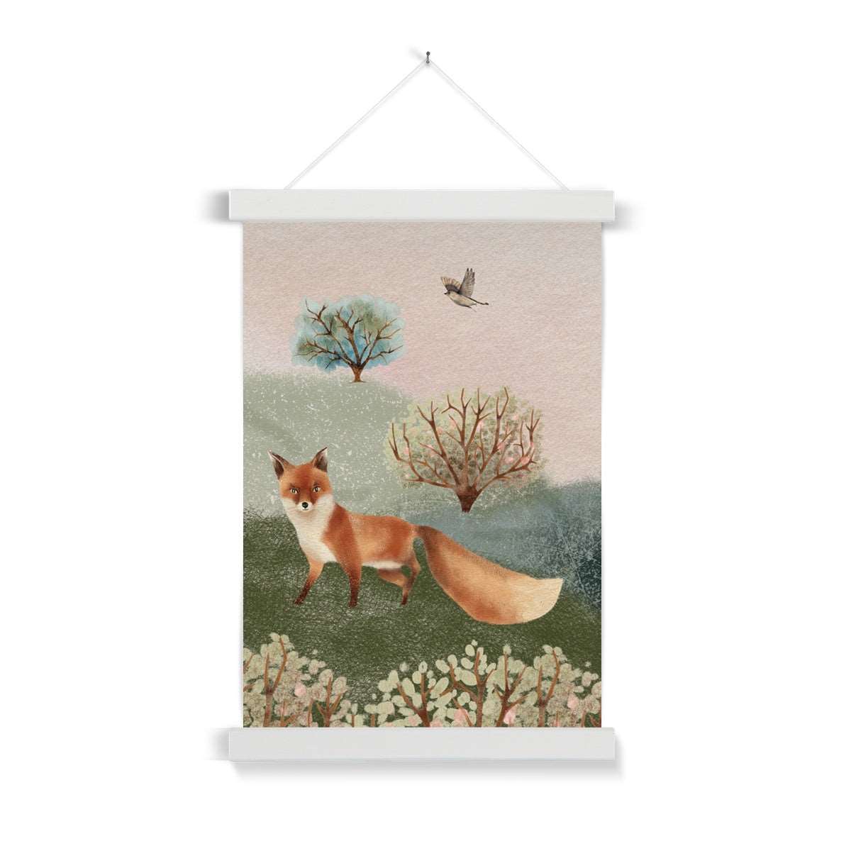 Blossom Wood Fox Hanging Print