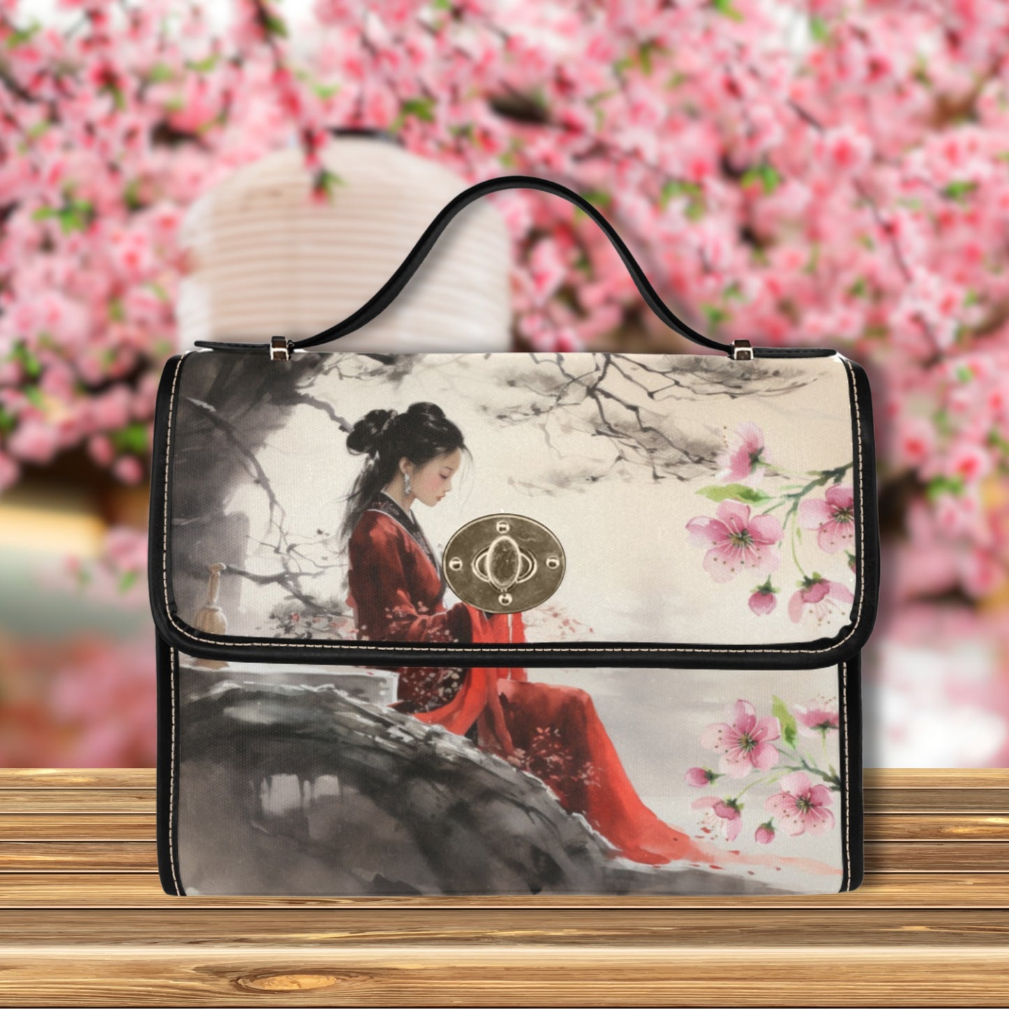 Oriental Lady Satchel Bag