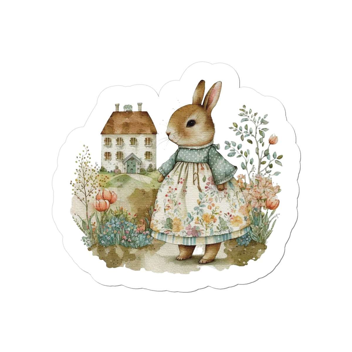 Vintage Bunny Sticker