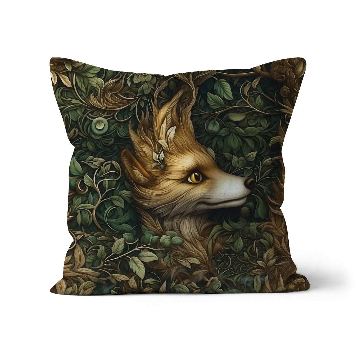 Mystic Forest Fox Cushion