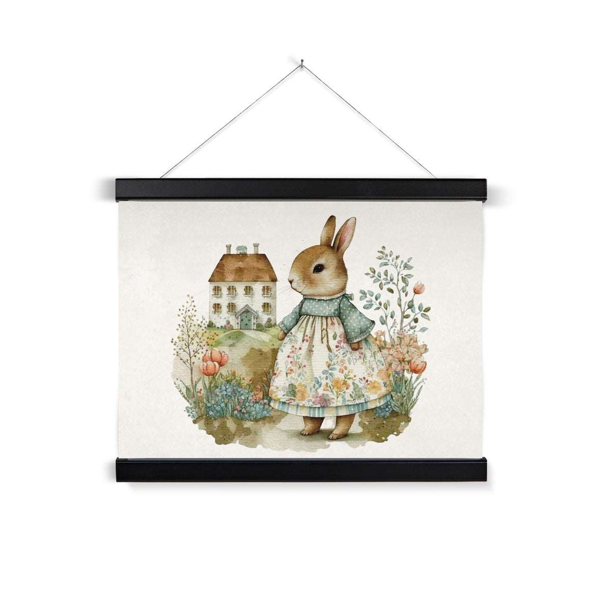 Vintage Bunny Hanging Print