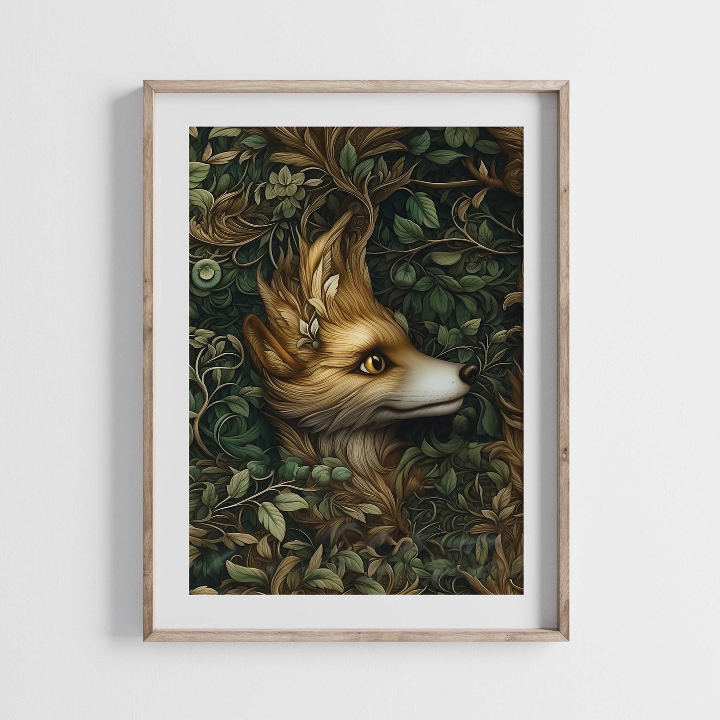 Mystic Forest Fox Art Print