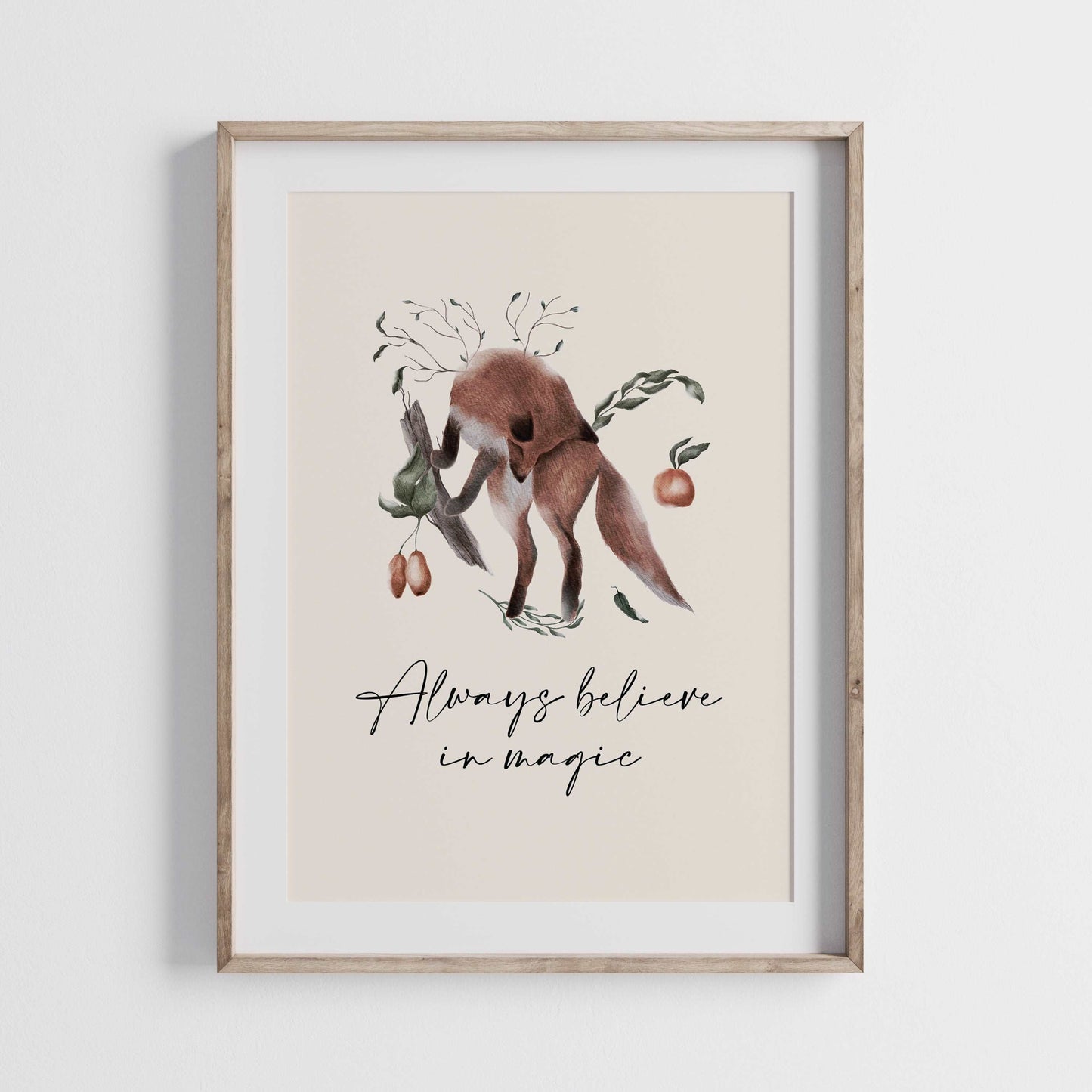 Woodland Fox  Art Print