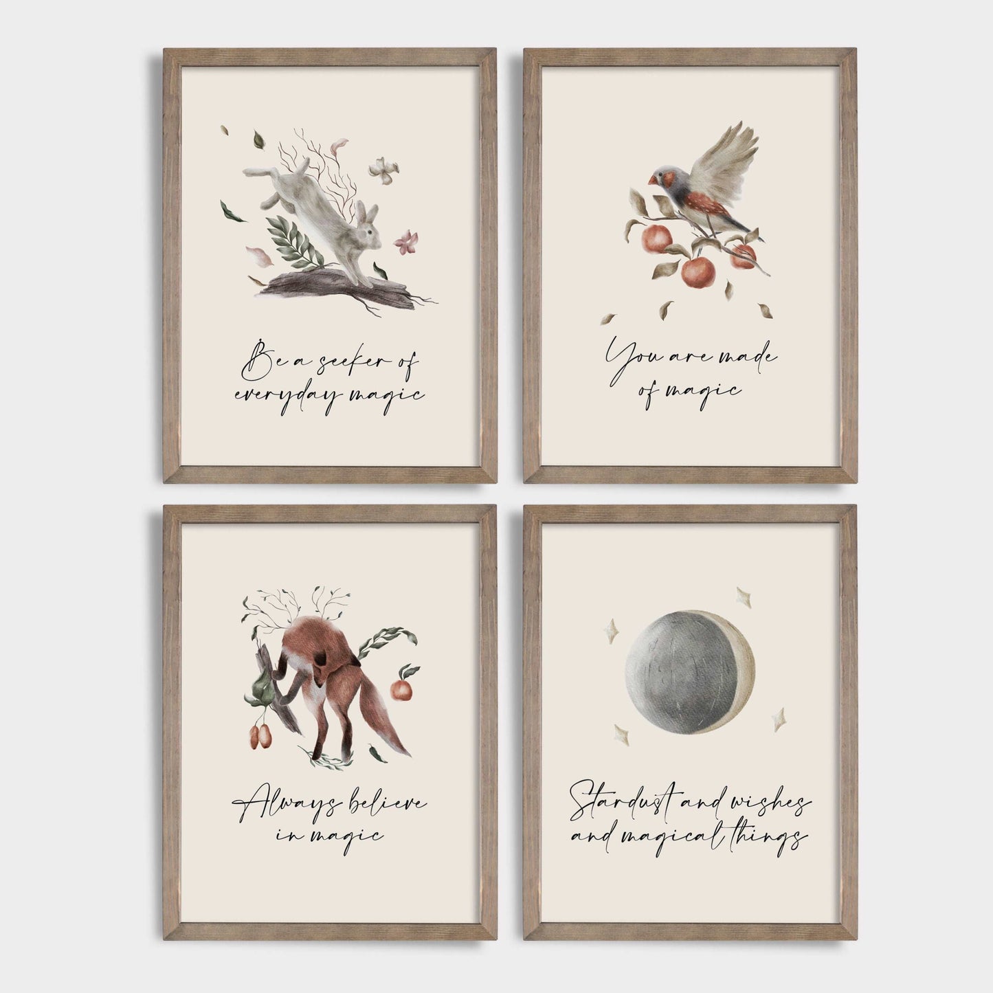 Woodland Art Print Set