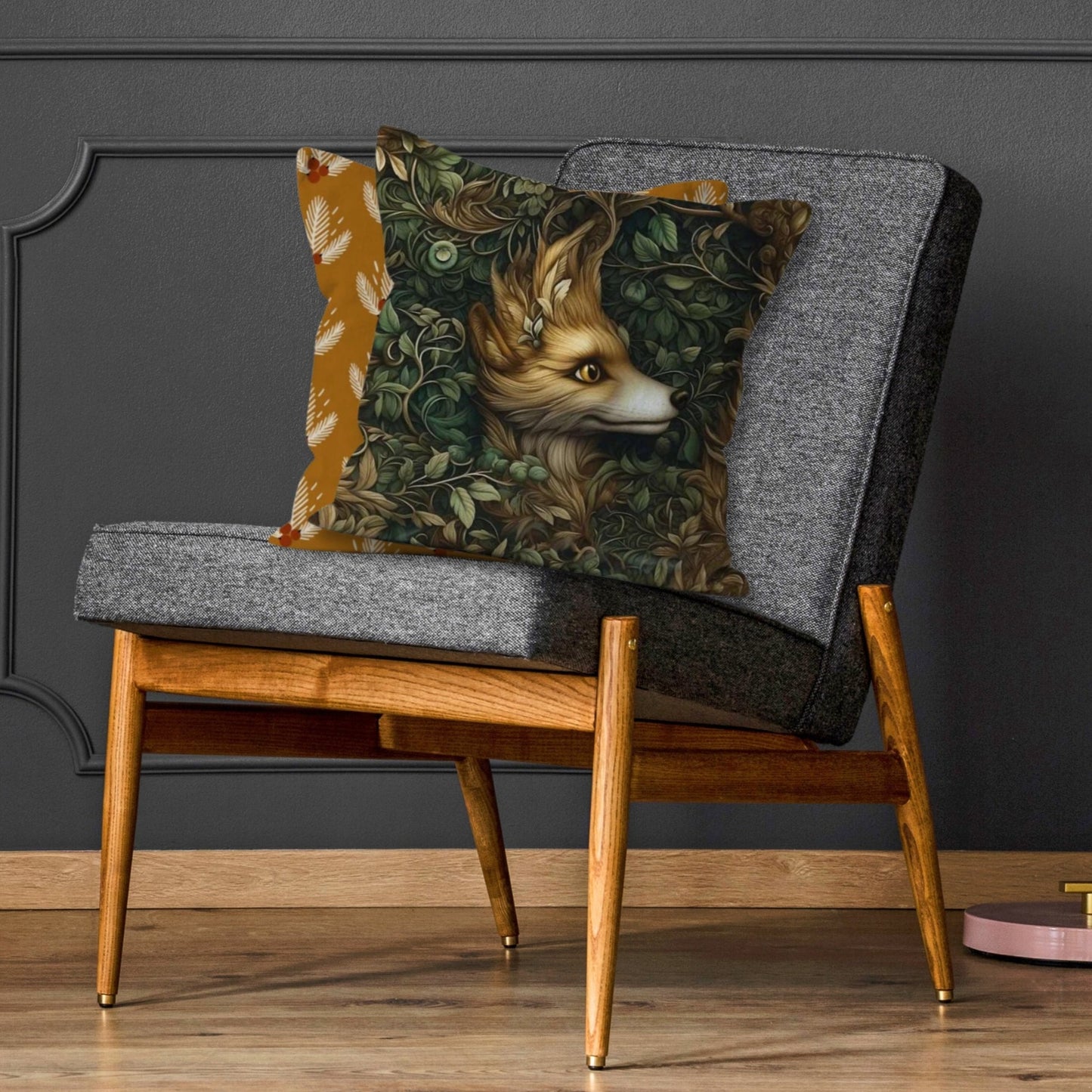 Mystic Forest Fox Cushion