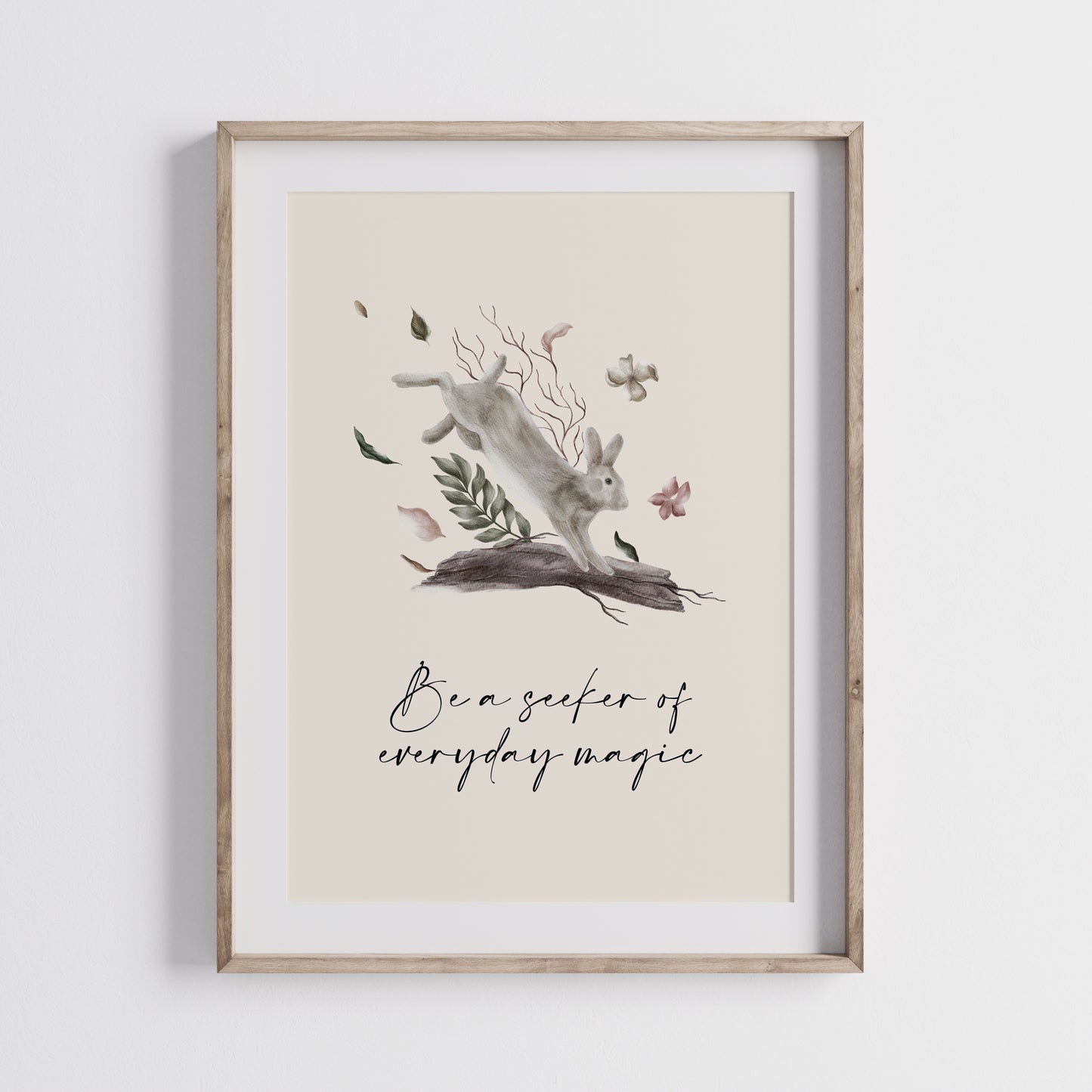 Woodland Rabbit Art Print