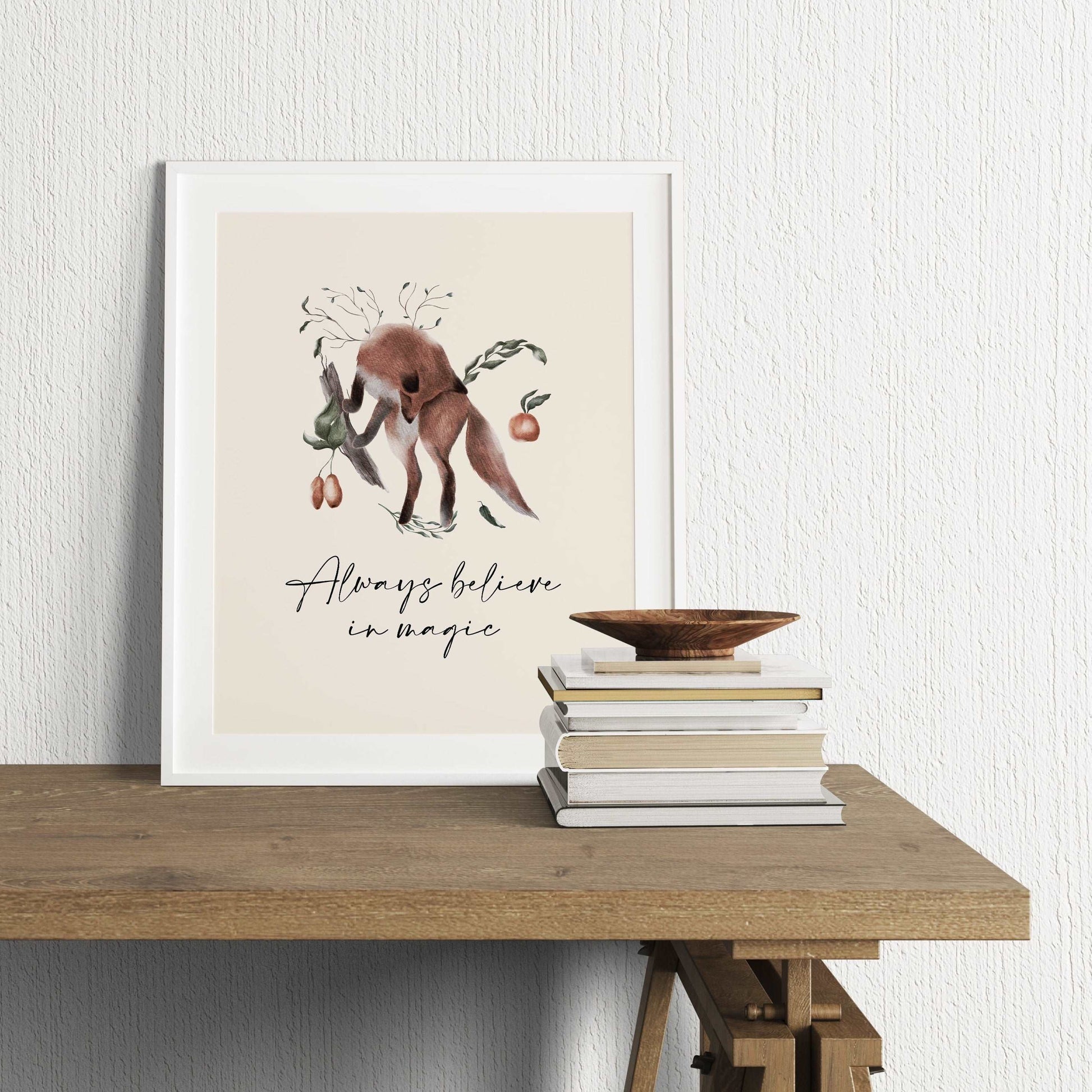 Woodland Fox  Art Print