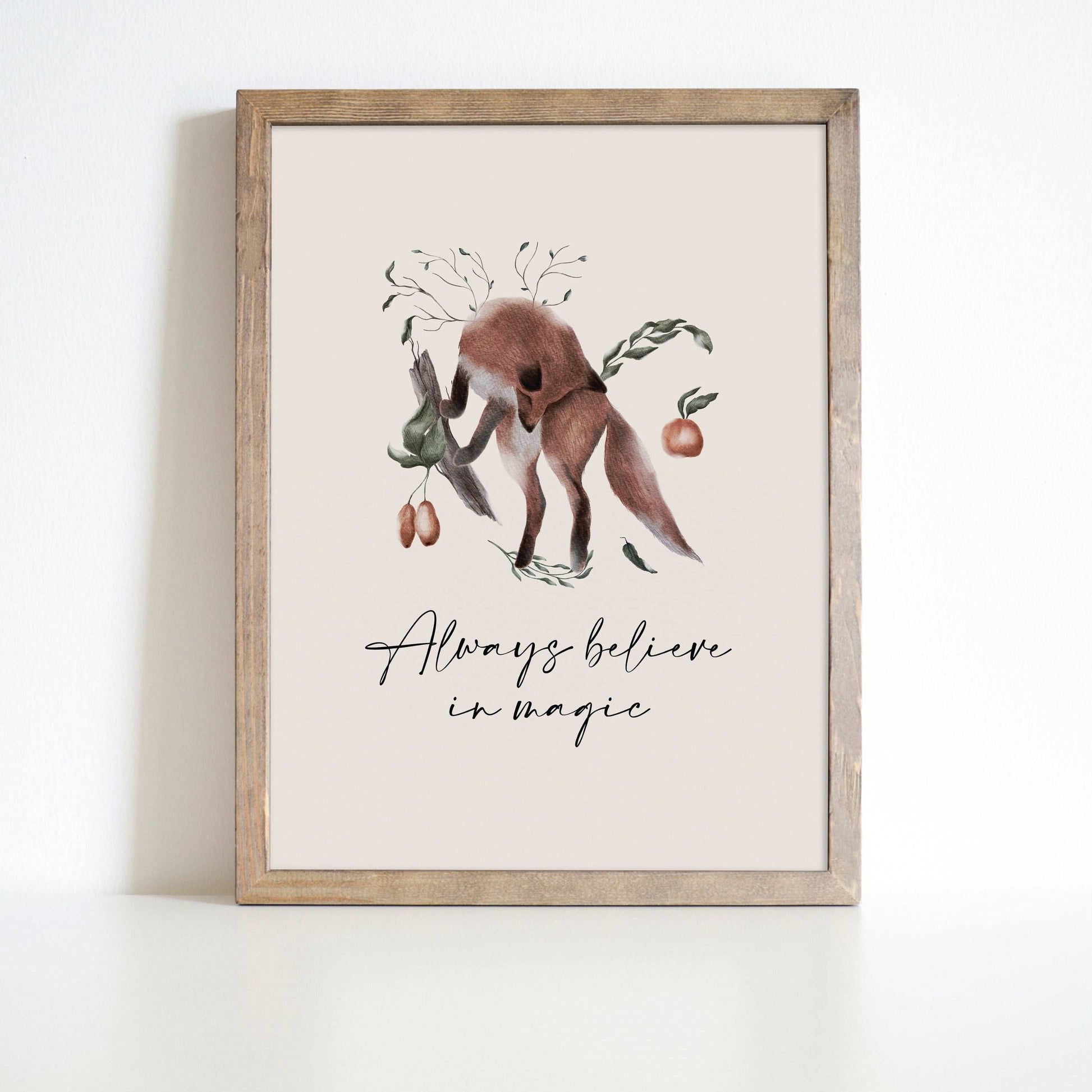 Woodland Fox  Art Print