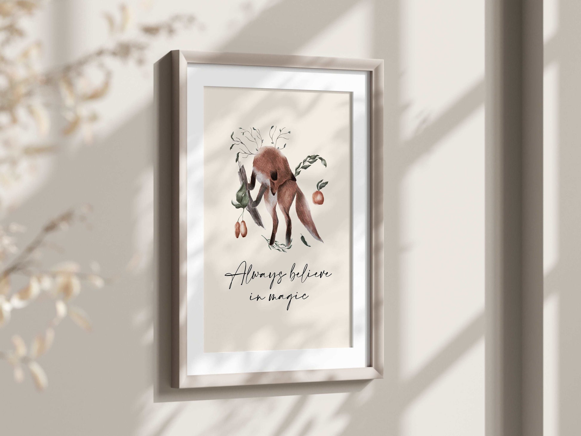 Woodland Fox  Art Print