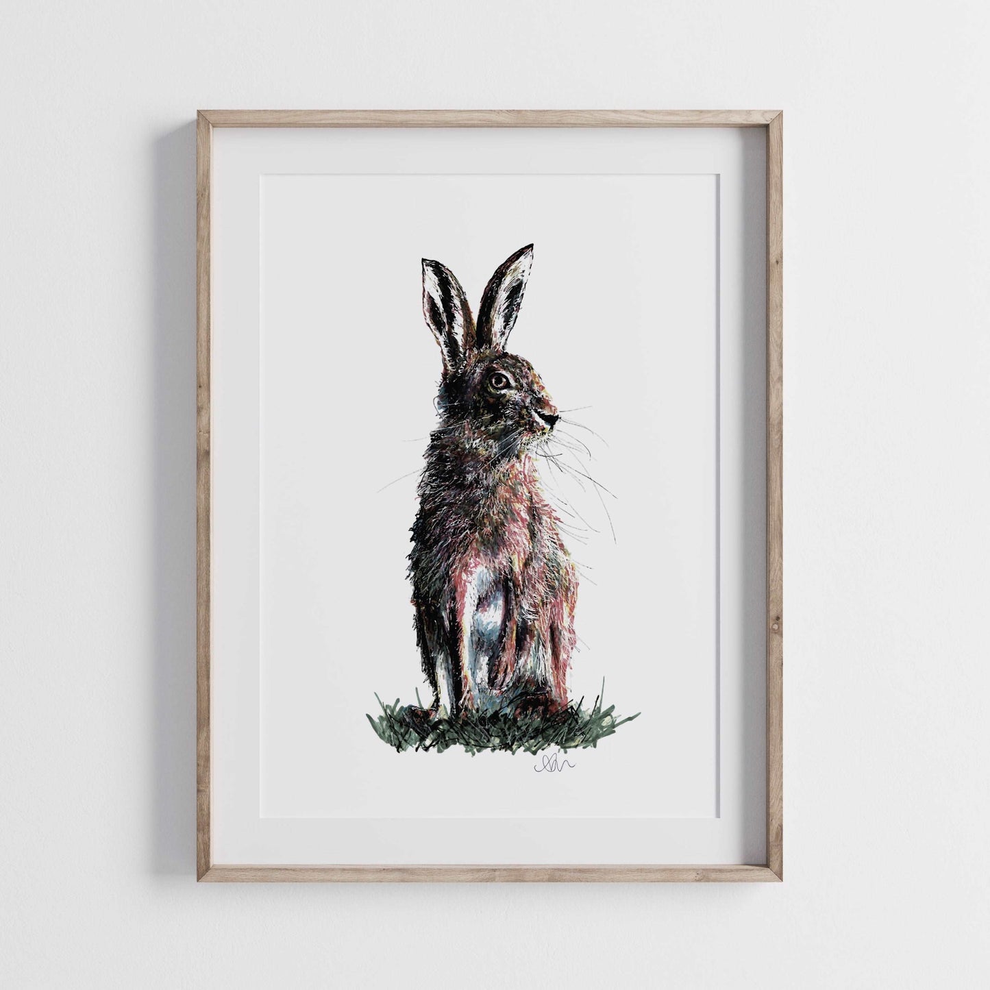 Rustic Hare Art Print