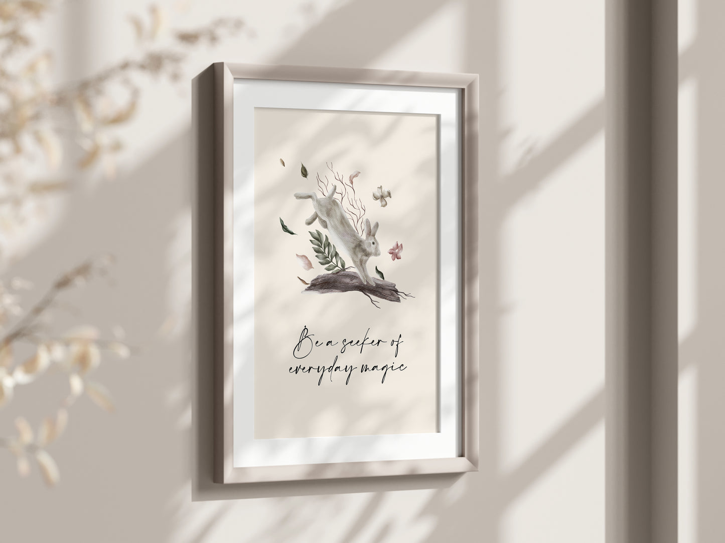 Woodland Rabbit Art Print