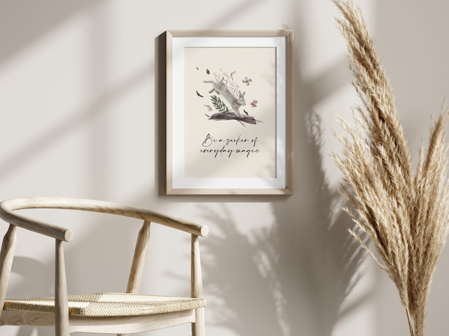 Woodland Rabbit Art Print