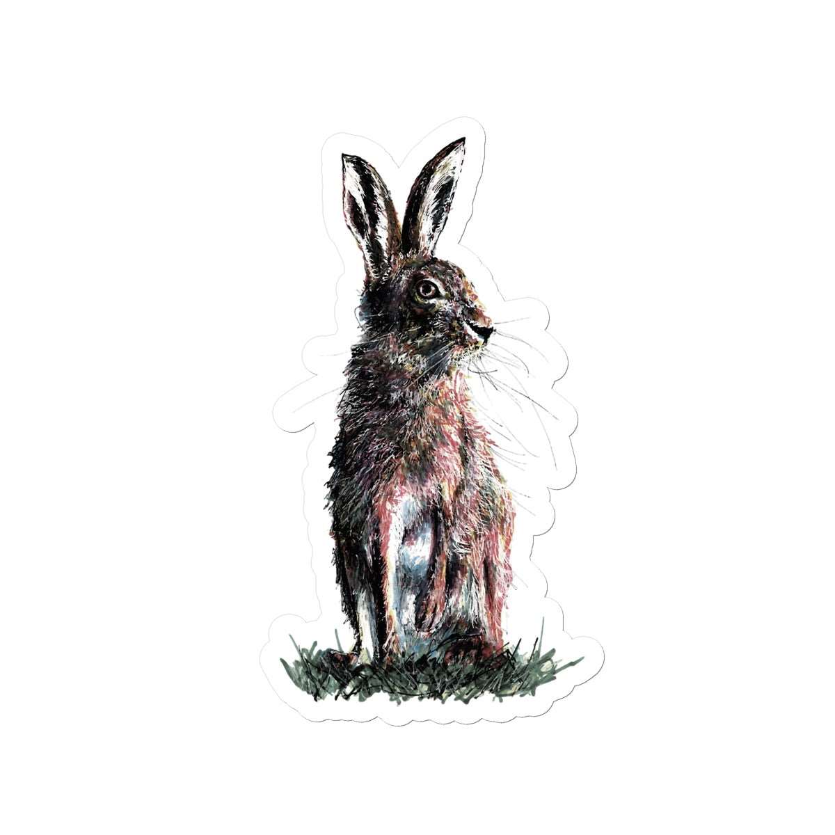 Rustic Hare Sticker