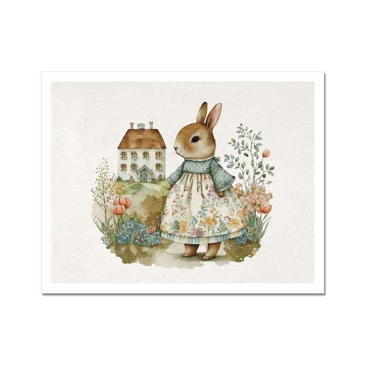 Vintage Bunny Art Print