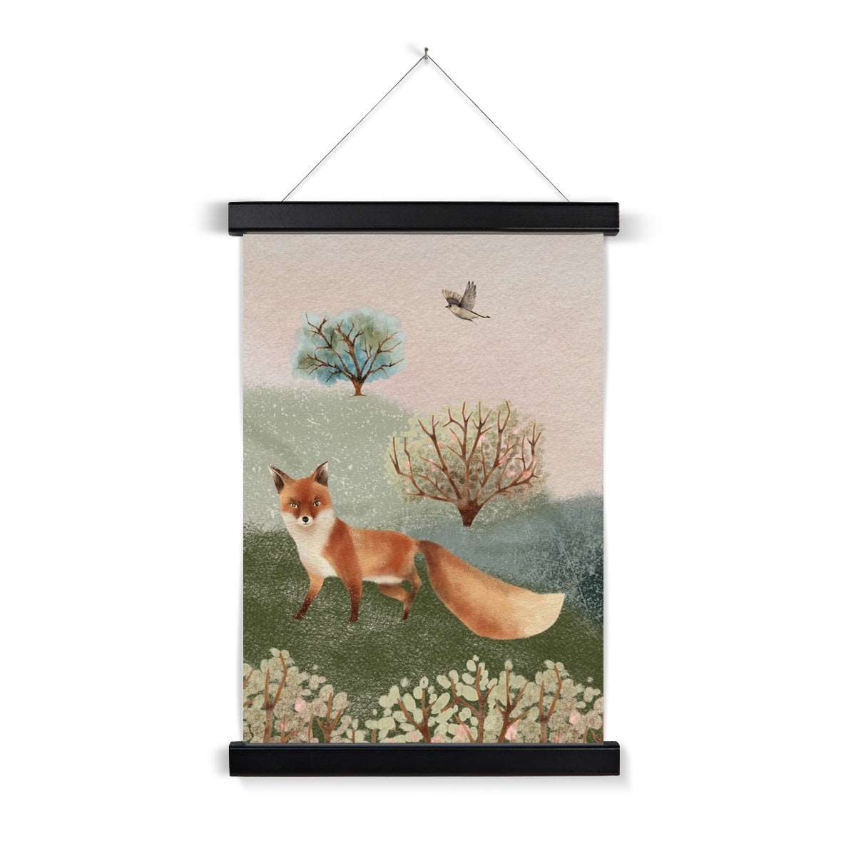 Blossom Wood Fox Hanging Print