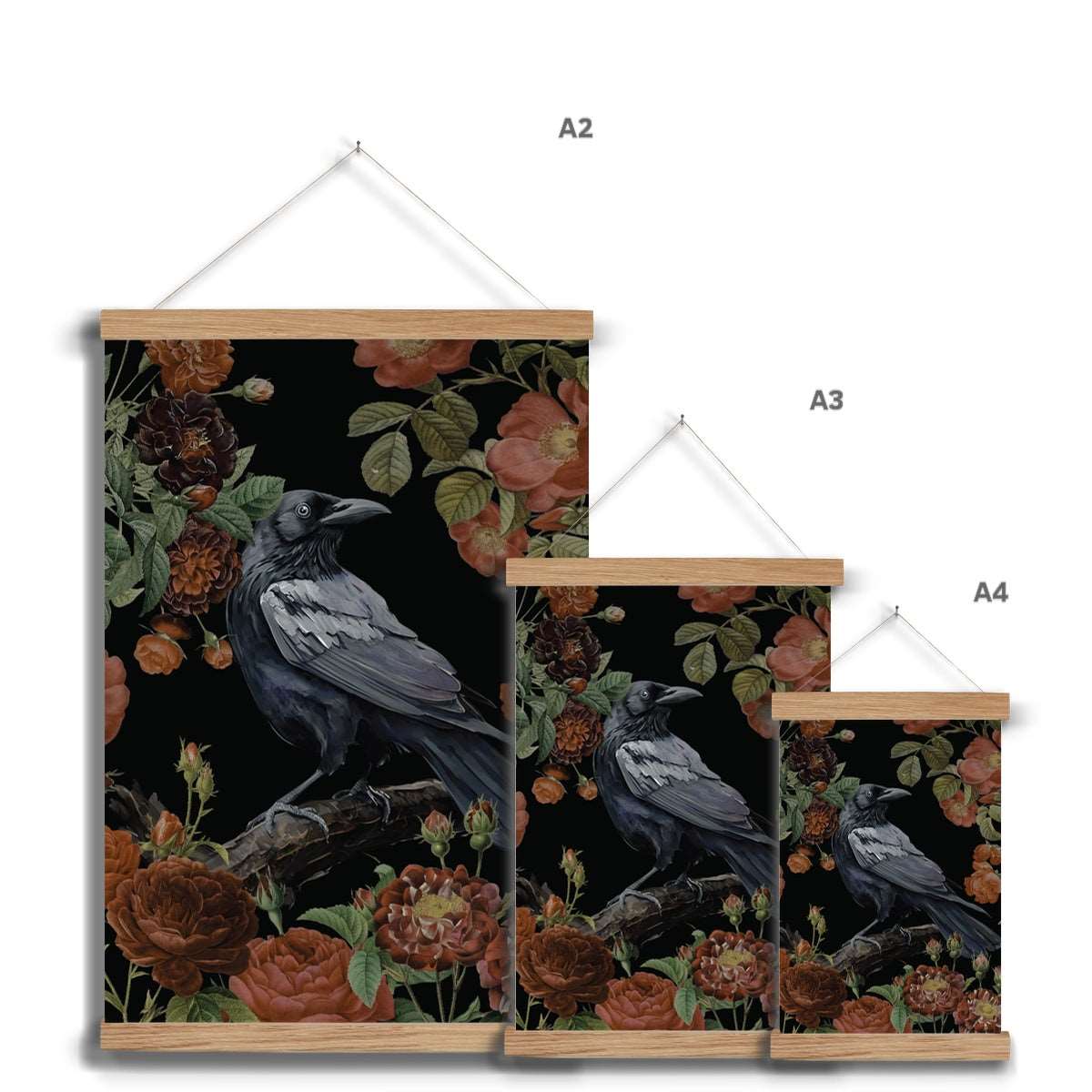 Raven Art Print with Hanger