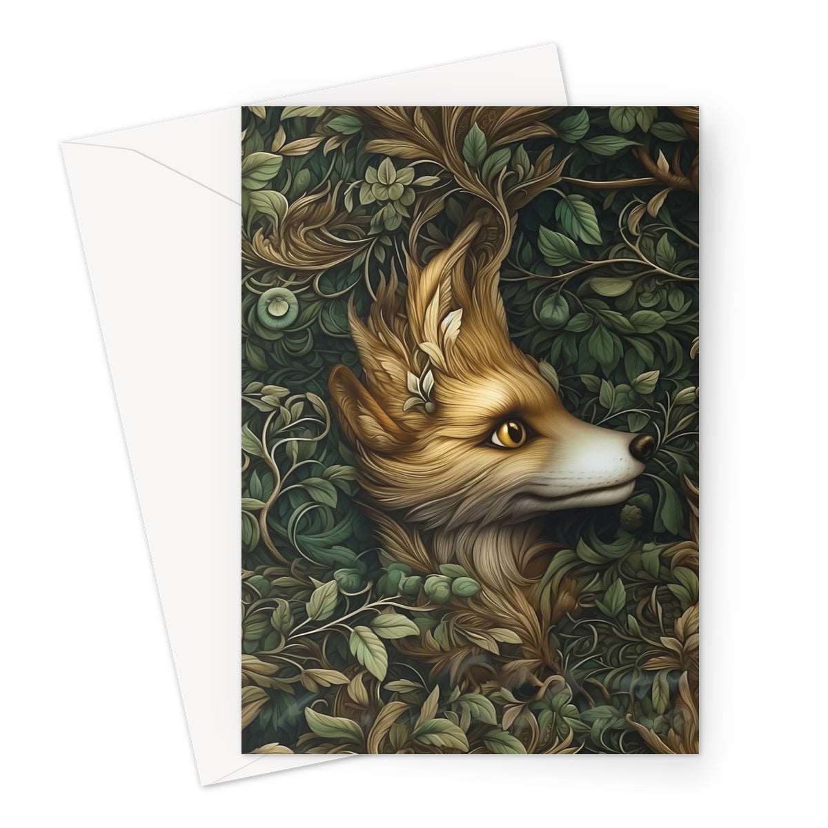 Mystic Forest Fox Greeting Card