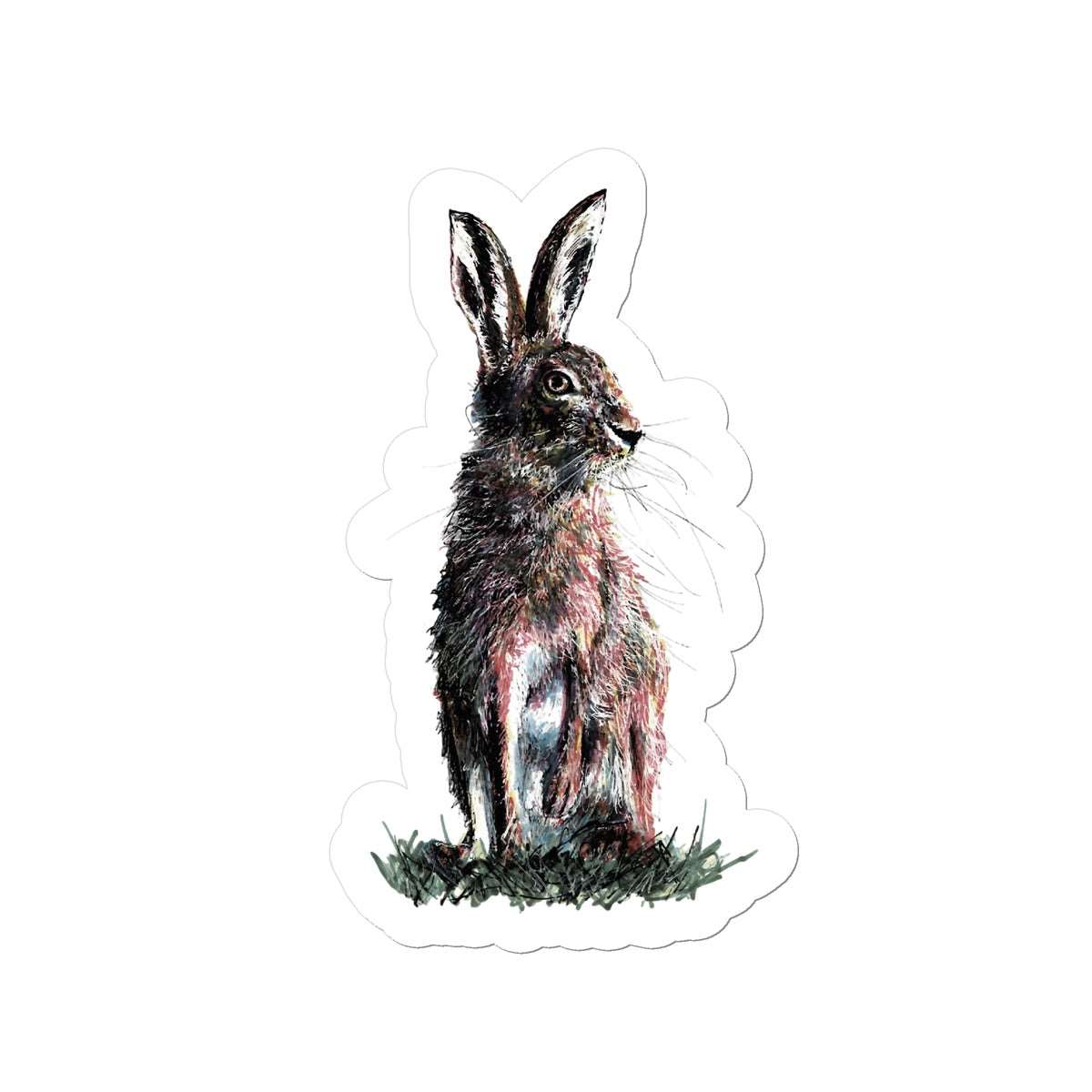 Rustic Hare Sticker