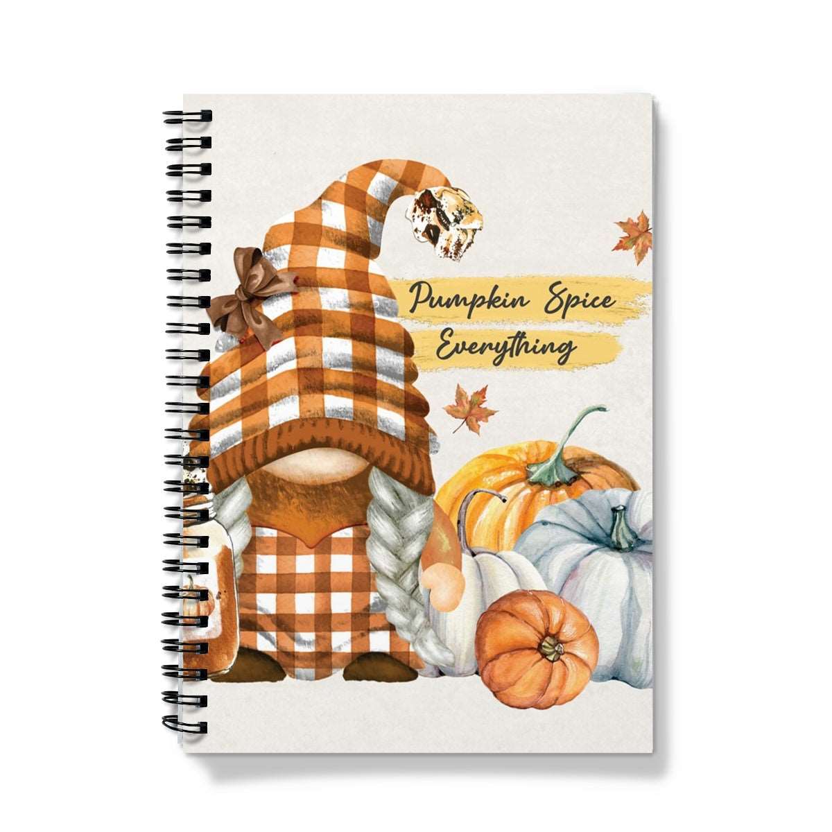 Gnome Pumpkin Spice Notebook