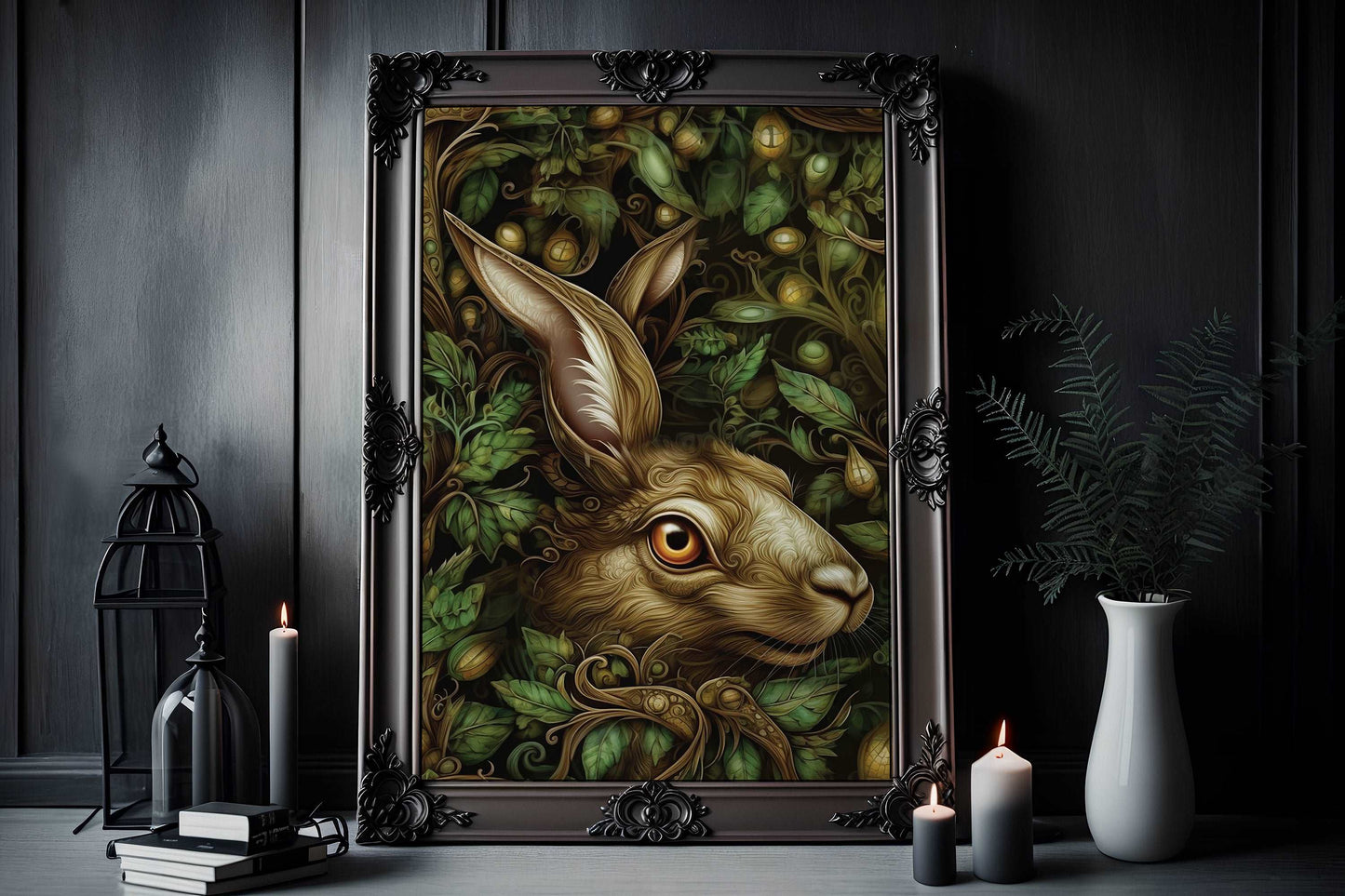 Mystic Forest Hare Art Print