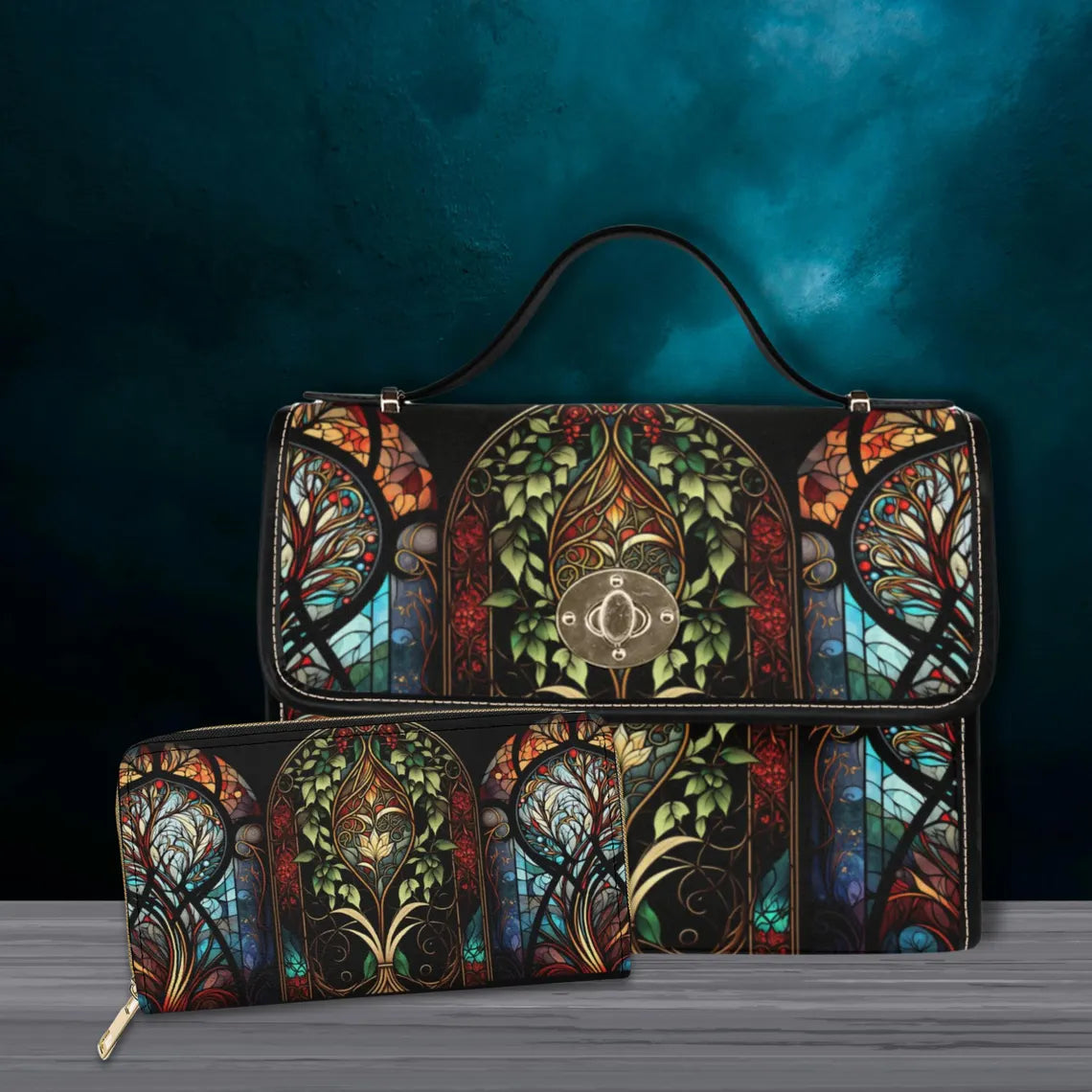 Stained Glass Satchel Bag