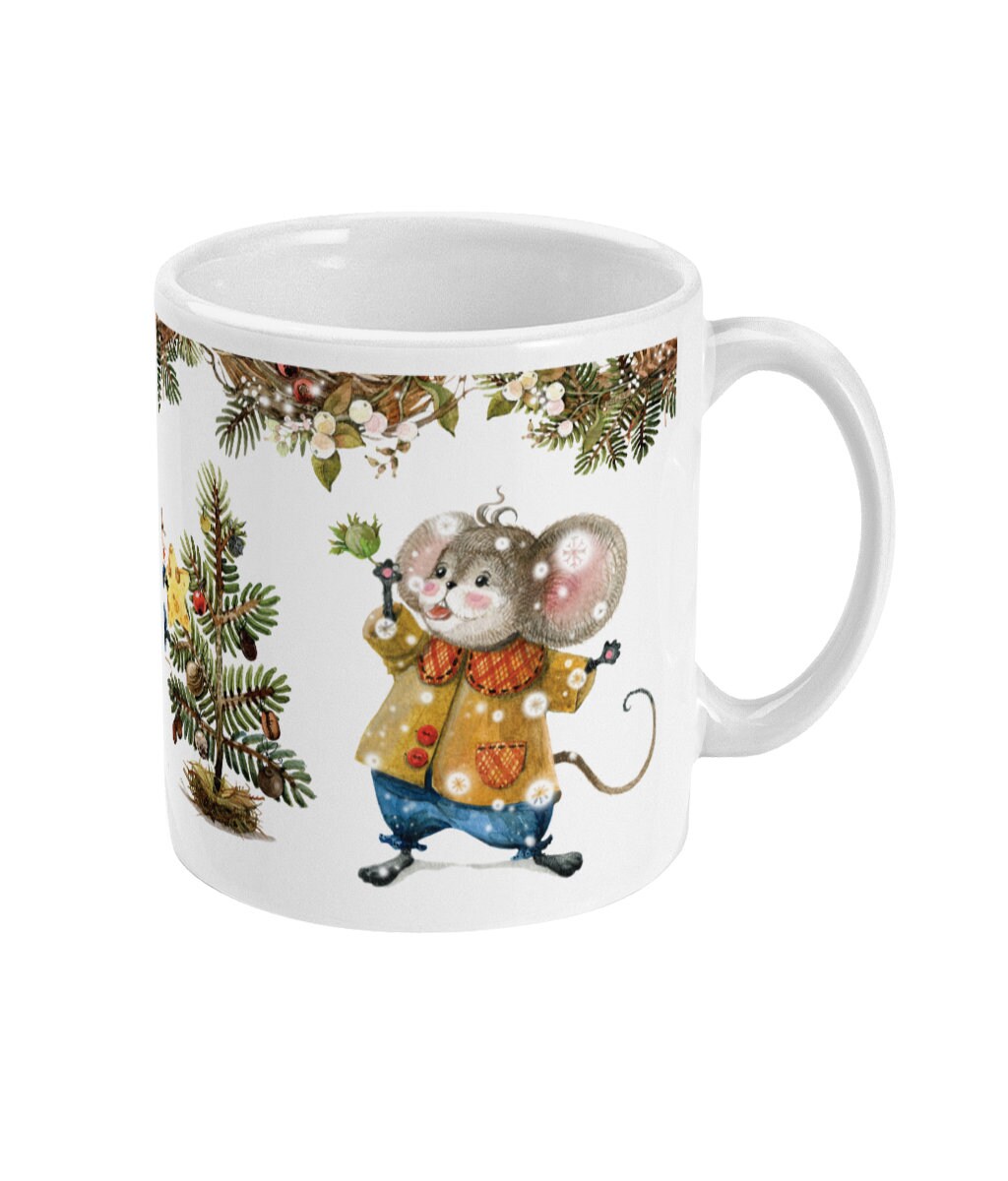 Winter Mice Fun Mug, Christmas Mug, Cute Christmas, Christmas Mice, Festive Mug, Christmas Gift, Winter Wonderland, Mouse Mug