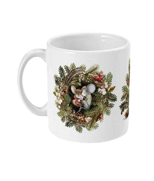 Winter Mice Mug, Christmas Mug, Cute Christmas, Christmas Mice, Festive Mug, Christmas Gift, Winter Wonderland, Mouse Mug