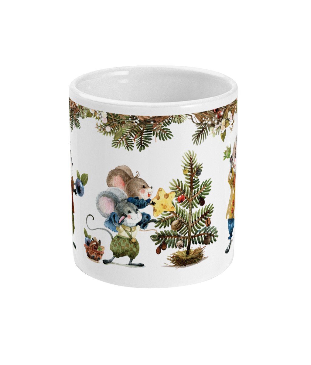 Winter Mice Fun Mug, Christmas Mug, Cute Christmas, Christmas Mice, Festive Mug, Christmas Gift, Winter Wonderland, Mouse Mug