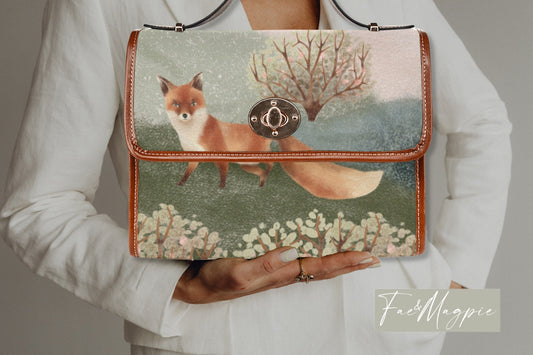 Blossom Fox Satchel Bag