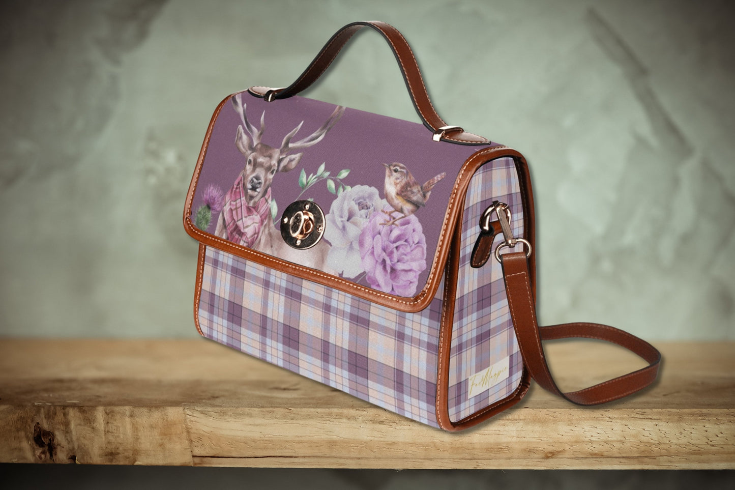 Highland Stag Satchel Bag