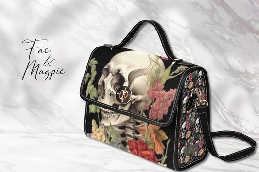 Skull Botany Satchel Bag