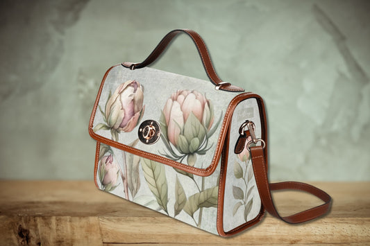 Peonies Satchel Bag